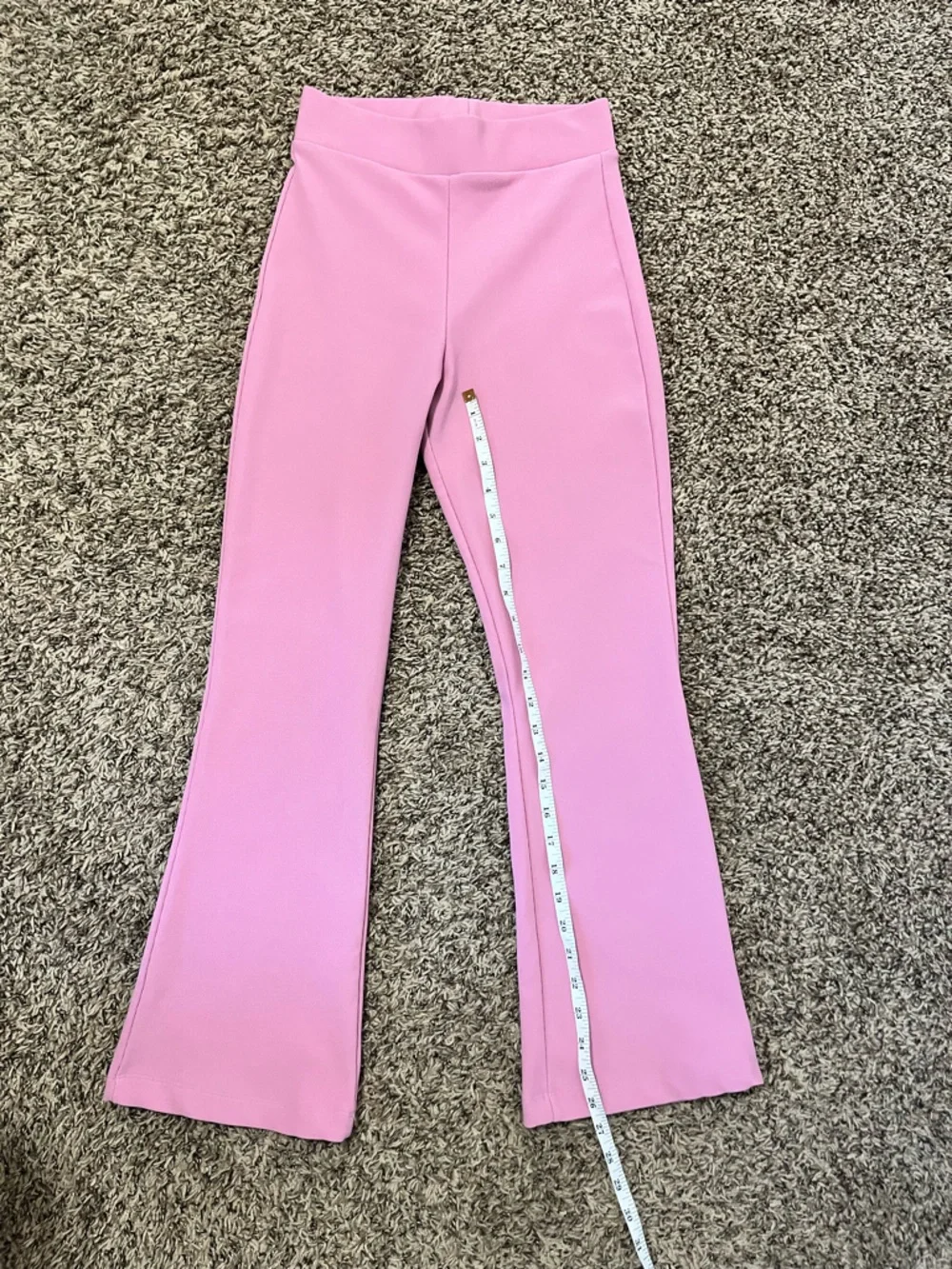 Zara Rose Pink Cropped Flare Pants - Picture 9 of 9
